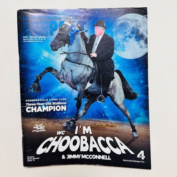 The Walking Horse Report -July 24 , 2023 CORNERSVILLE LIONS CLUB Grand Champ - Picture 1 of 7